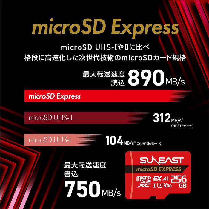 SUNEAST スイッチ2 sdカード SUNEAST microSD Expressカード 256GB