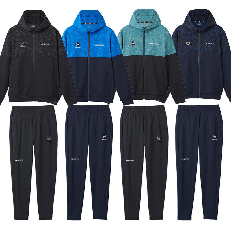 MOVESPORT デサント ジャージ 上下 新作 S.F.TECH ロゴ総柄 バックロゴ