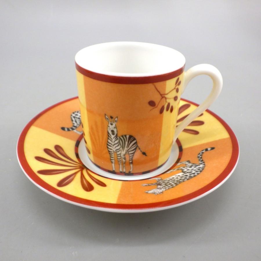 HERMES（エルメス） アフリカ デミタスカップ＆ソーサー ペア トレイ