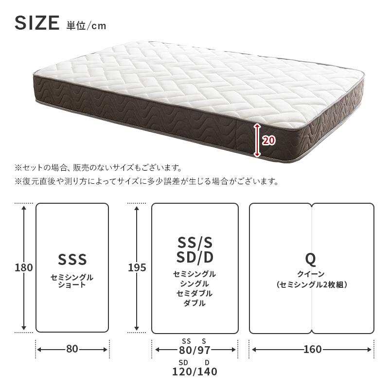 MINT マットレス シングル ポケットコイル マットレス 程よい硬さ