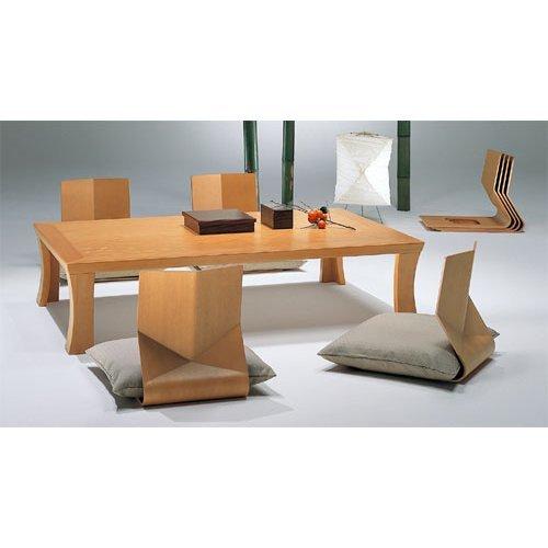 天童木工 曲げ木座椅子 モダンな和風のシャープなデザイン。 一枚の板