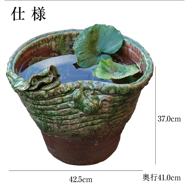 信楽焼 めだか鉢 陶器 日本製 金魚鉢 メダカ 鉢 インテリア 置物 容器