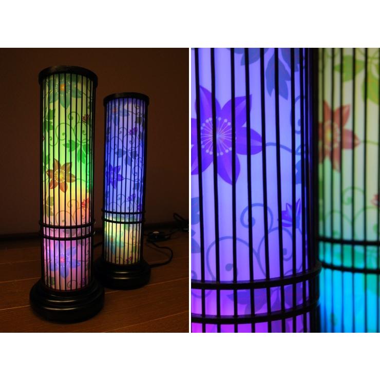 モダン盆提灯 夢灯り クレマチス 一対 盆提灯・ぼん提灯・行燈・小型