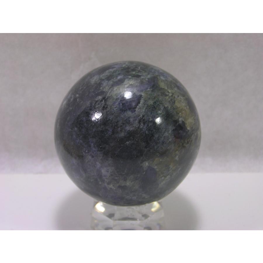 天然石 アイオライトの丸玉 約61mm 希少原石 パワーストーン スフィア