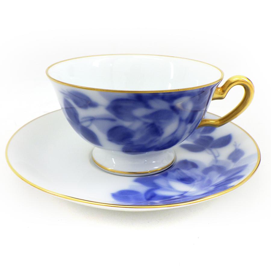 大倉陶園 ブルーローズ（8011） カップ＆ソーサー 6客 箱付き セット
