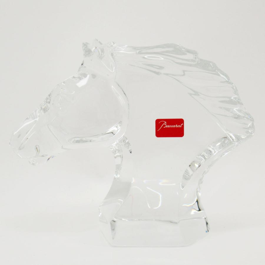 バカラ（Baccarat） ホースヘッド 馬の頭 フィギュリン 箱・台座付き
