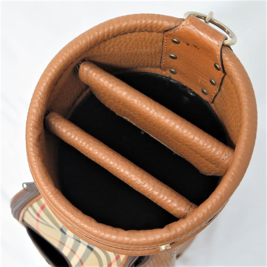 BURBERRY（バーバリー） ゴルフバッグ/キャディバッグ レザー ブラウン