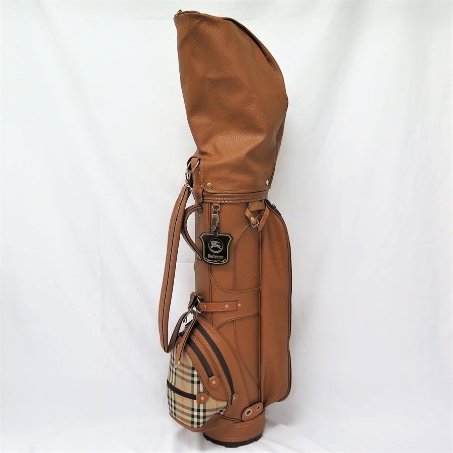 BURBERRY（バーバリー） ゴルフバッグ/キャディバッグ レザー ブラウン