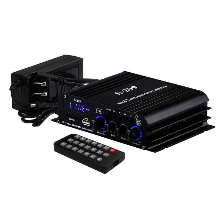 Bluetooth5.0対応 4.1chデジタルアンプ 4×40W＋RCAサブウーファー 小型