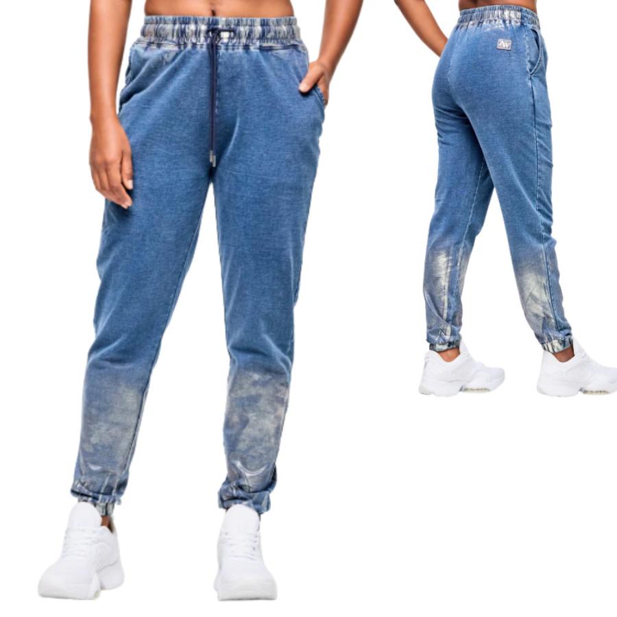 ズンバ（ZUMBA） デニム ニットパンツ ユニセックス Blue Jean