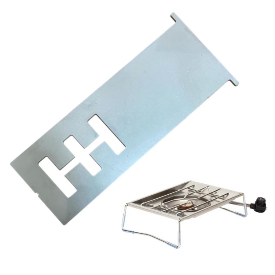 スノーピーク フラットバーナー用 アシナガプレート 器具栓延長