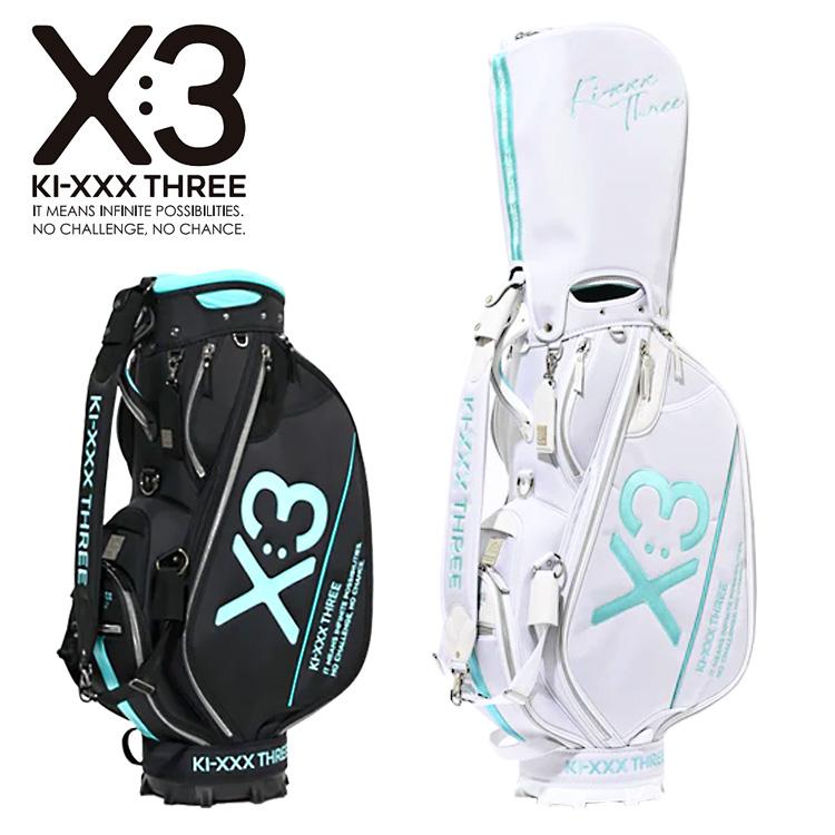 期間限定) KI-XXX THREE キックスリー キャディバッグ 9.5型 2025