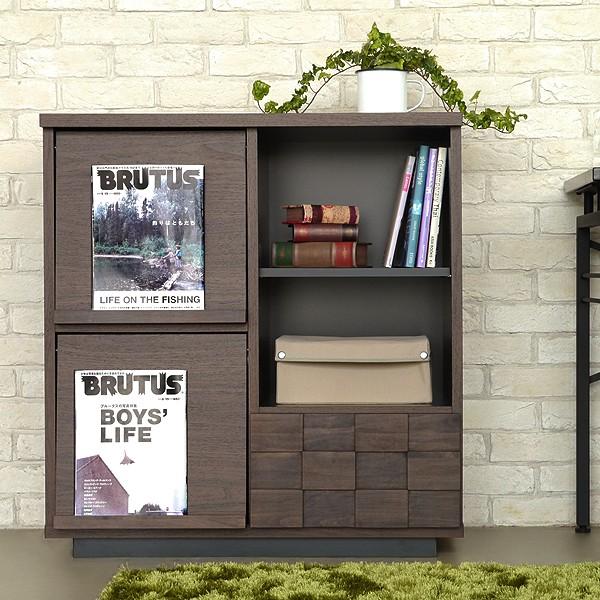 マガジンラック おしゃれ 木製 雑誌ラック スリム ディスプレイラック