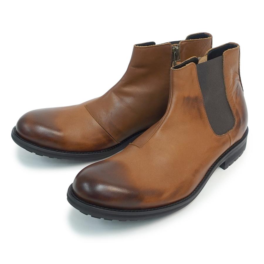 ARGIS（アルジス） メンズ ブーツ シューズ 72209 ダークブラウン 茶