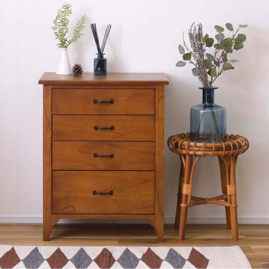 天然木 ミニチェスト おしゃれ 木製 コンパクト アンティーク風 レトロ