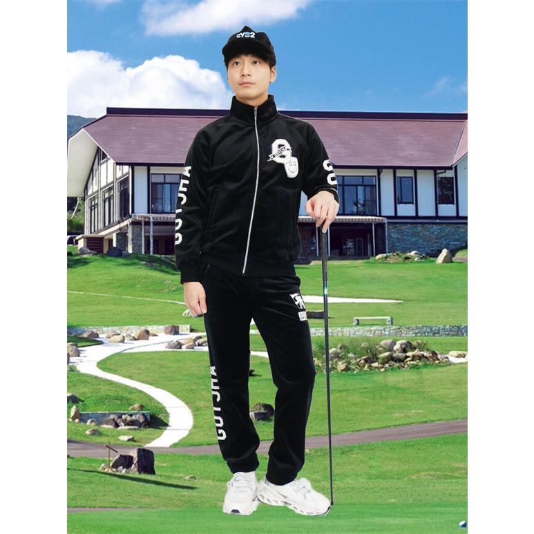 GOTCHA GOLF ガッチャ 防風 ロゴサガラ刺繍 ストレッチ 6P シャギー