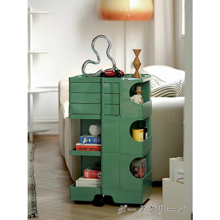 ボビー ワゴン サイドテーブル 収納ラック キャスター付き モダン