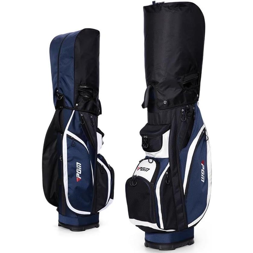 メンズ ゴルフキャディーバッグ セルフスタンド 内蔵クラブケース 大