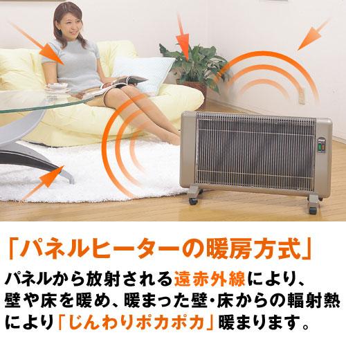 夢暖望 400型 暖房 特典 プログラムタイマー付 遠赤外線 パネル