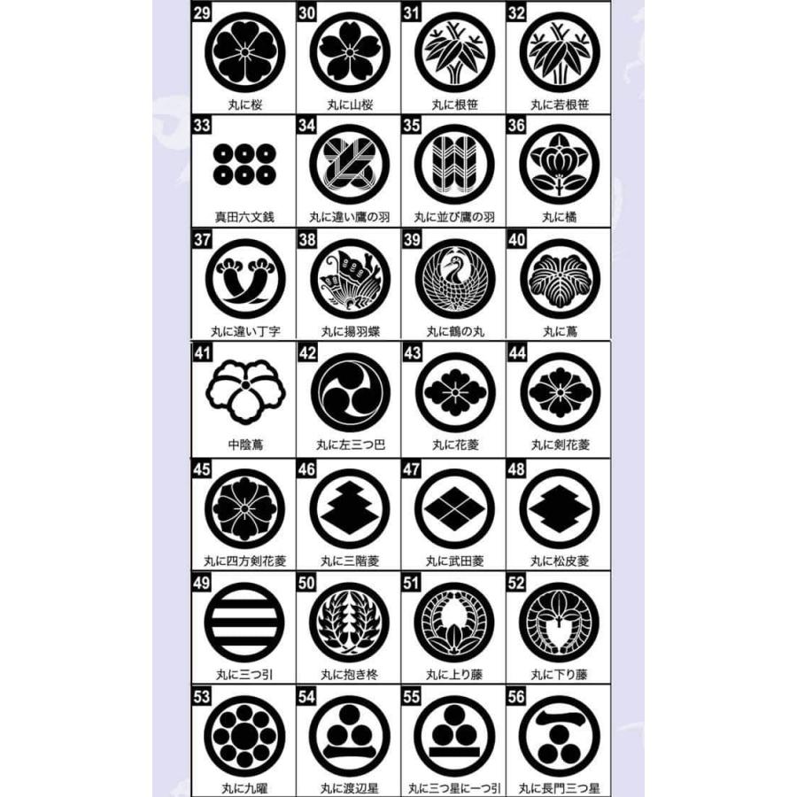 こいのぼり ワタナベ 鯉のぼり 室内鯉のぼり用 家紋1種(両面) 家紋入れ