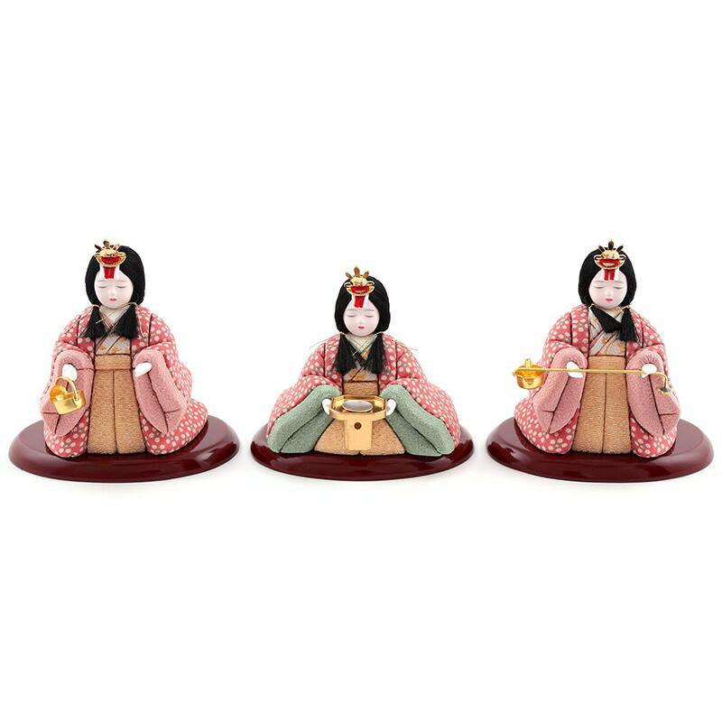 雛人形 コンパクト 一秀 ひな人形 木目込人形飾り 官女単品 木村一秀作