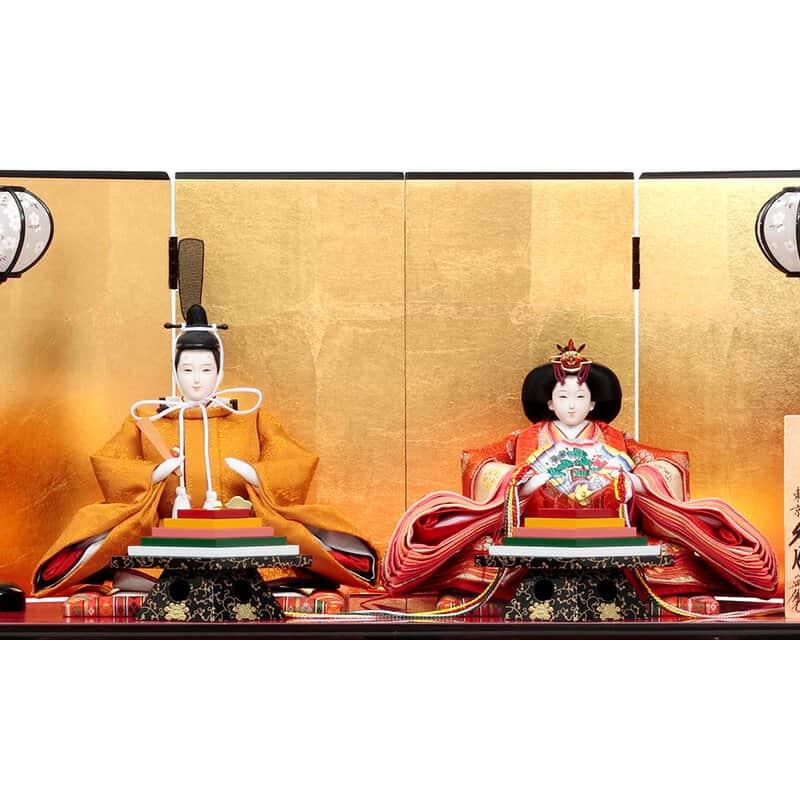 雛人形 久月 ひな人形 四段飾り 棚式四段飾り 十五人飾り 光園作 正絹