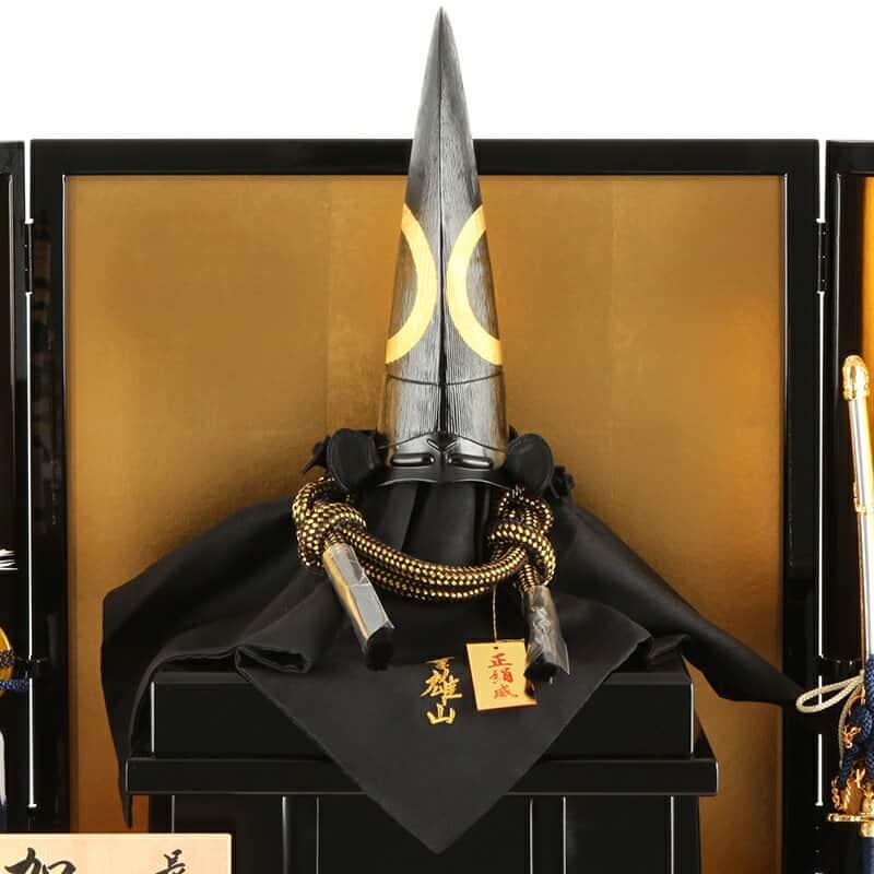 五月人形 雄山 加藤清正 兜平飾り 兜飾り 10号 長烏帽子形兜 正絹縅