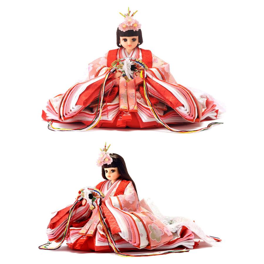 久月 雛人形 三段 シリアル入 【リカちゃん】【久月×タカラトミー