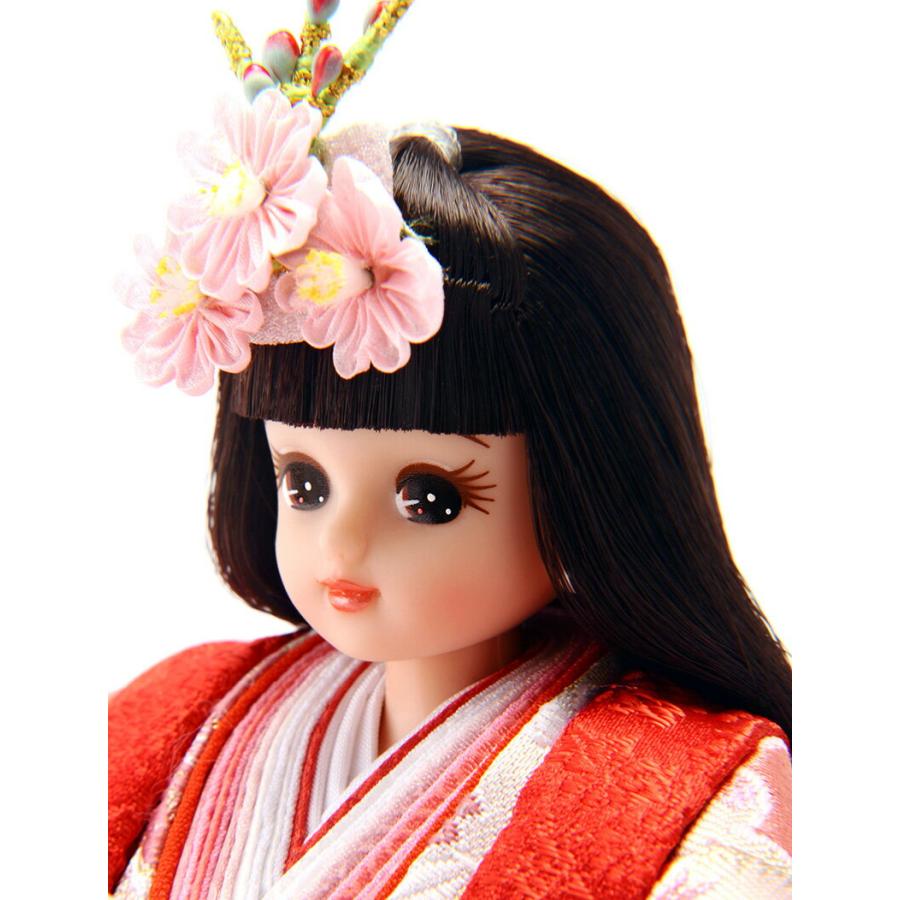 雛人形 ひな祭り 日本人形 2段 ぼんぼり 三人官女 人形の久月