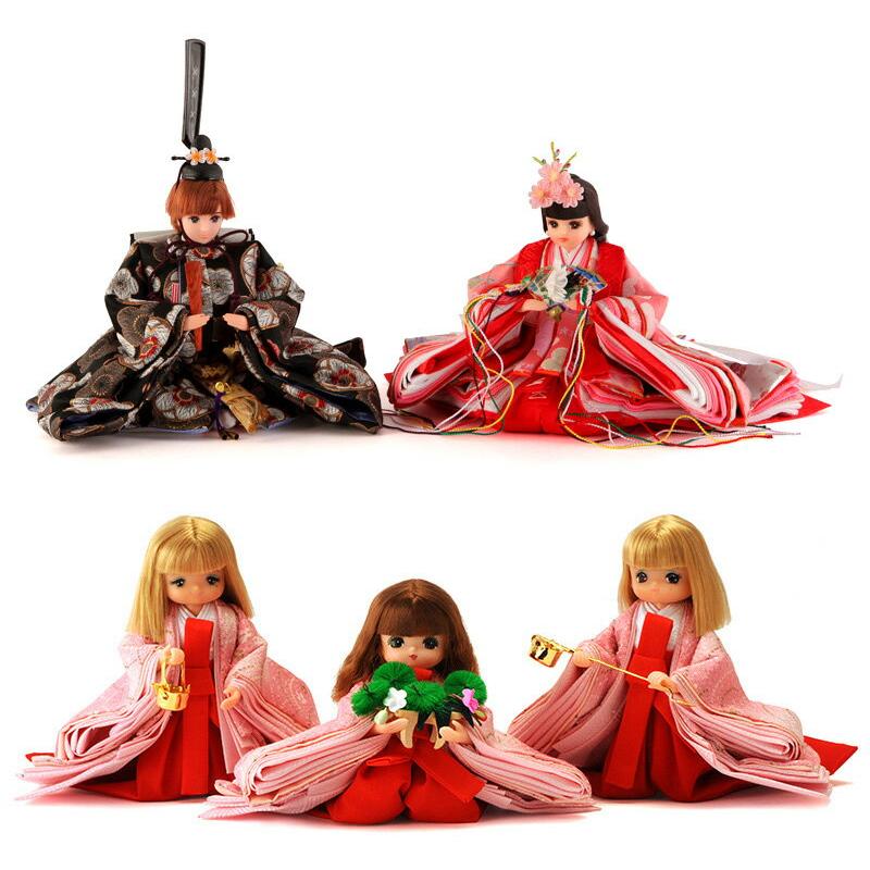 久月 雛人形 三段 シリアル入 【リカちゃん】【久月×タカラトミー