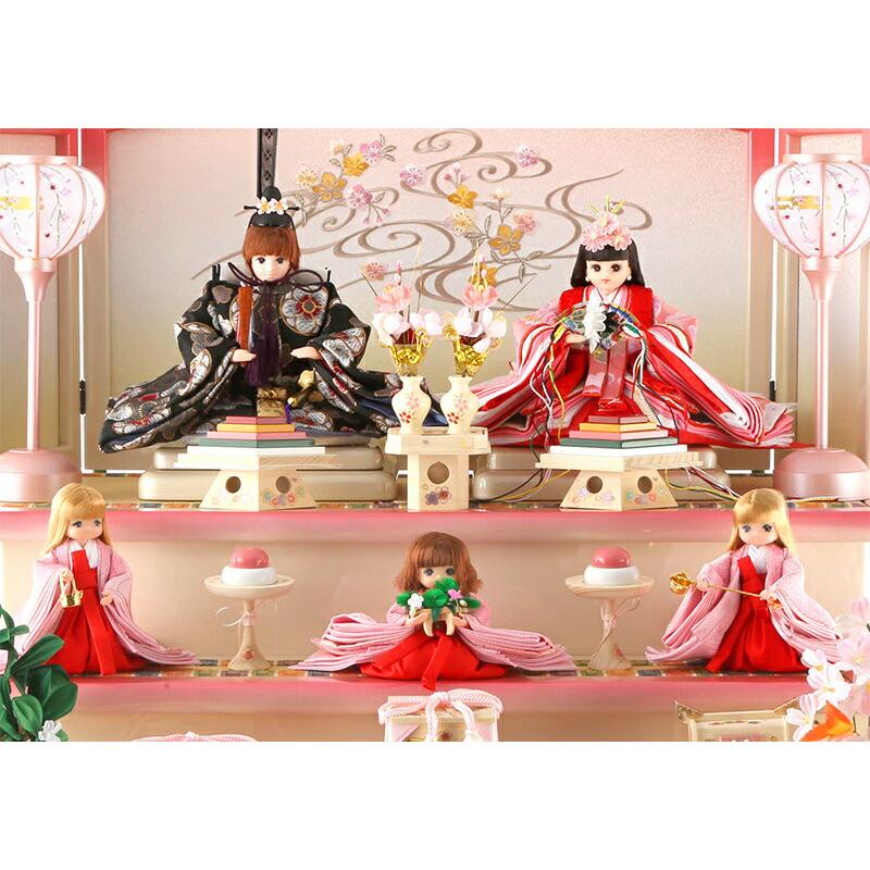 久月 雛人形 三段 シリアル入 【リカちゃん】【久月×タカラトミー