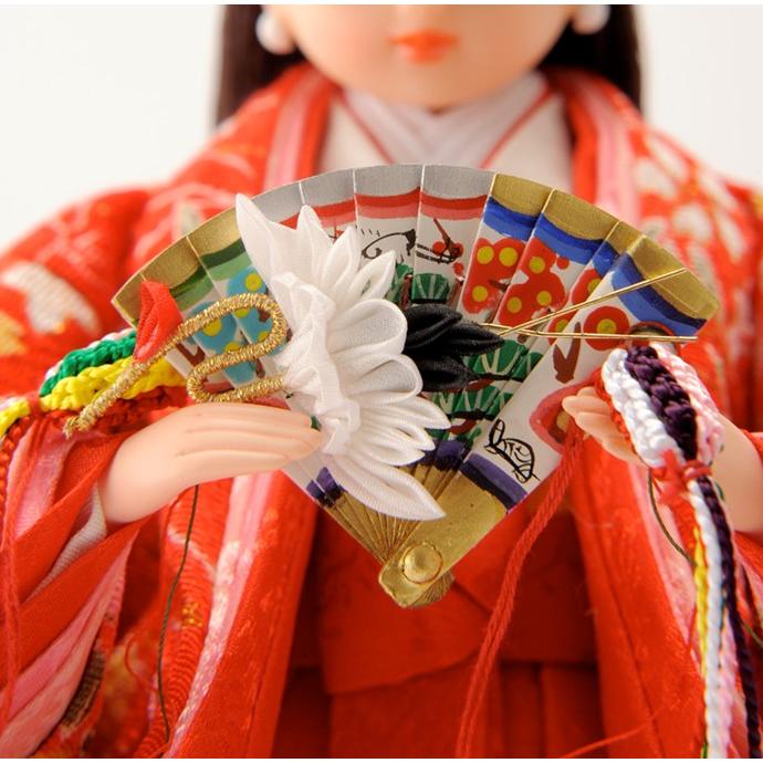 久月 雛人形 特選 リカちゃん 限定 ひな人形 立ち雛 立雛 単品 (赤) 雛