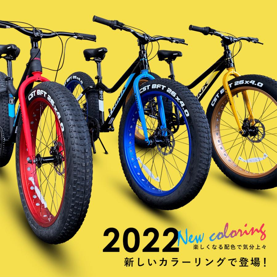 TRINX（トリンクス） ファットバイク 自転車 太いタイヤ 26インチ 極太