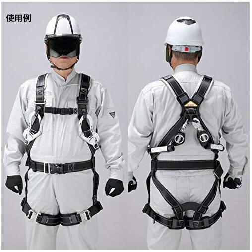 新規格 トーヨー フルハーネス型 小型巻取式ダブルランヤード No.FGH