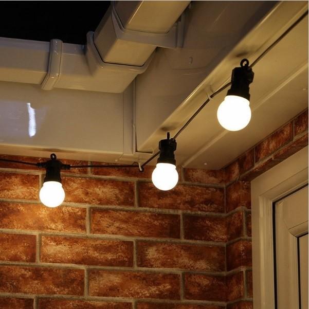 大人気！防水 10灯/8M ブラック/ホワイトボールタイプ G50 LED