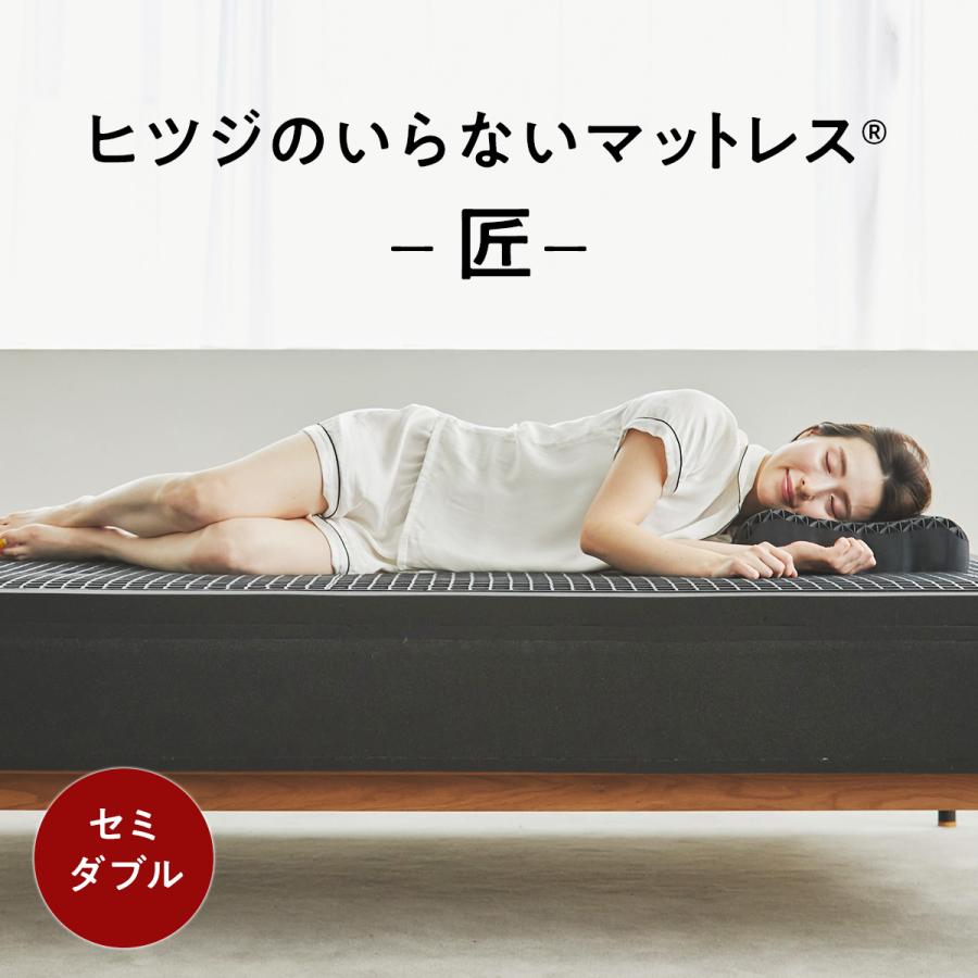 ヒツジのいらない枕 ヒツジのいらないマットレス 匠 セミダブル 高反発