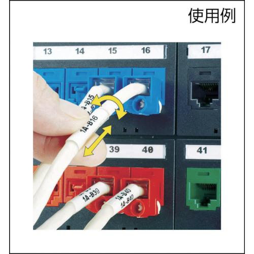 PANDUIT PANDUIT レーザープリンタ用回転ラベル 白 印字部25