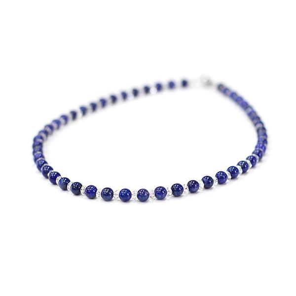 ラピスラズリ 水晶 ネックレス 最強の幸運石 パワーストーン 天然石