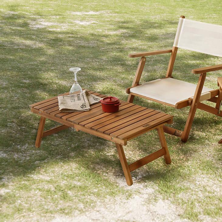 折りたたみテーブル ローテーブル 天然木 おしゃれ アウトドア