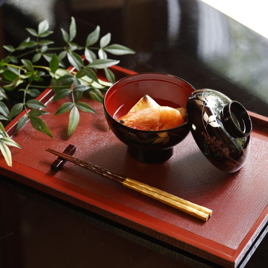 越前塗 布かすみ 長角膳越前塗 越前漆器 お膳 トレー 木製トレー 和