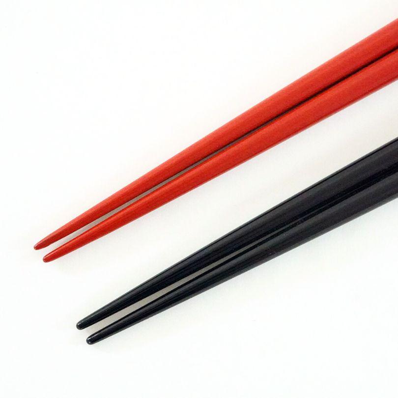 輪島塗 桜沈金 夫婦箸 21.5cm／23.5cm アテ材 日本製 国産 和モダン