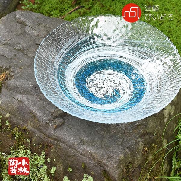 津軽びいどろ 水盤 花器 渦シモ : 小林陶芸 - 通販 - Yahoo!ショッピング
