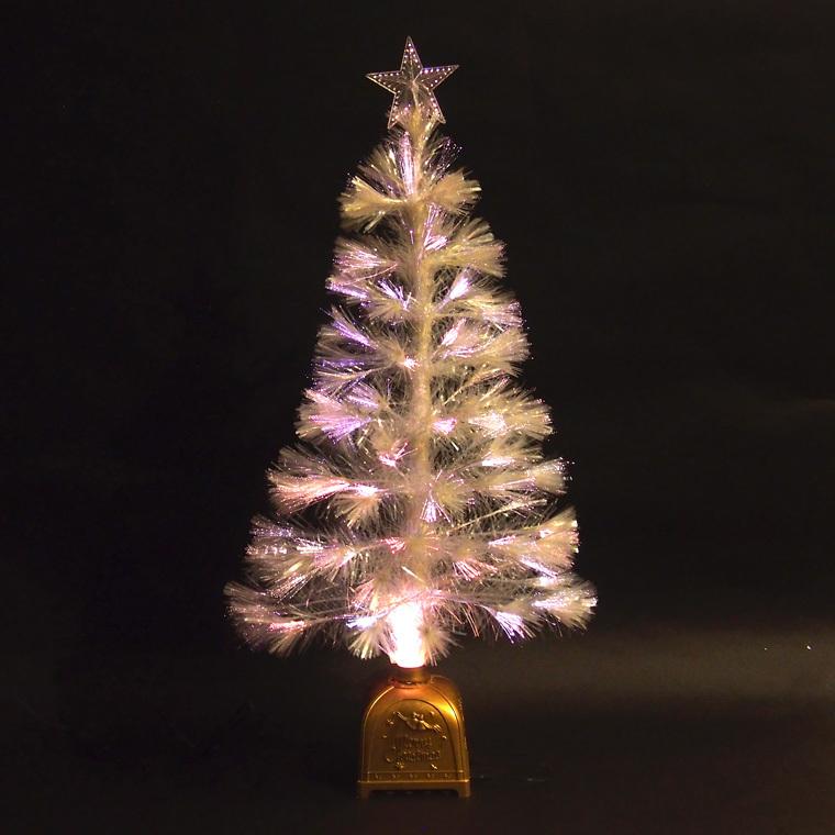 クリスマスファイバーツリー90cm ホワイト クリスマスツリー