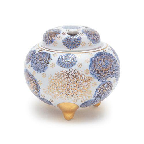 香炉 「3.5号 青花詰 九谷焼」 : 線香・お香の日本香堂香ぎゃらりぃ