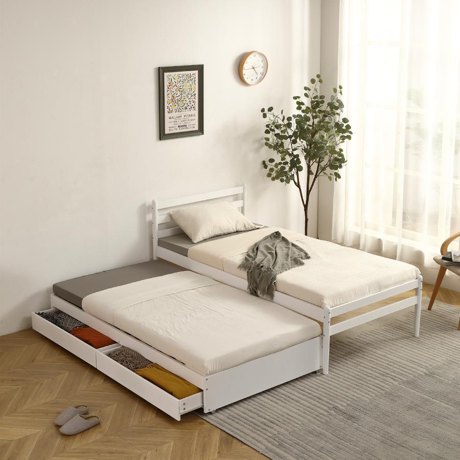 親子ベッド フレームのみ シングルベッド 引き出し付き 木製 ベッド