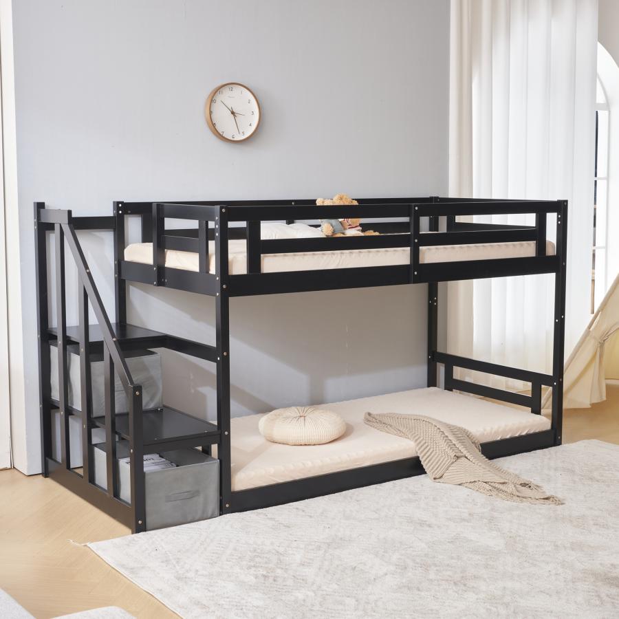 ロフトベッド 階段付き 木製 シングル システムベッド ロフト ベッド