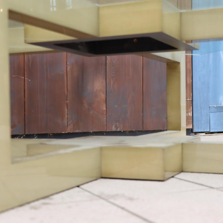 IDC OTSUKA 大塚家具 デコレ ガラス リビングテーブル スクエア