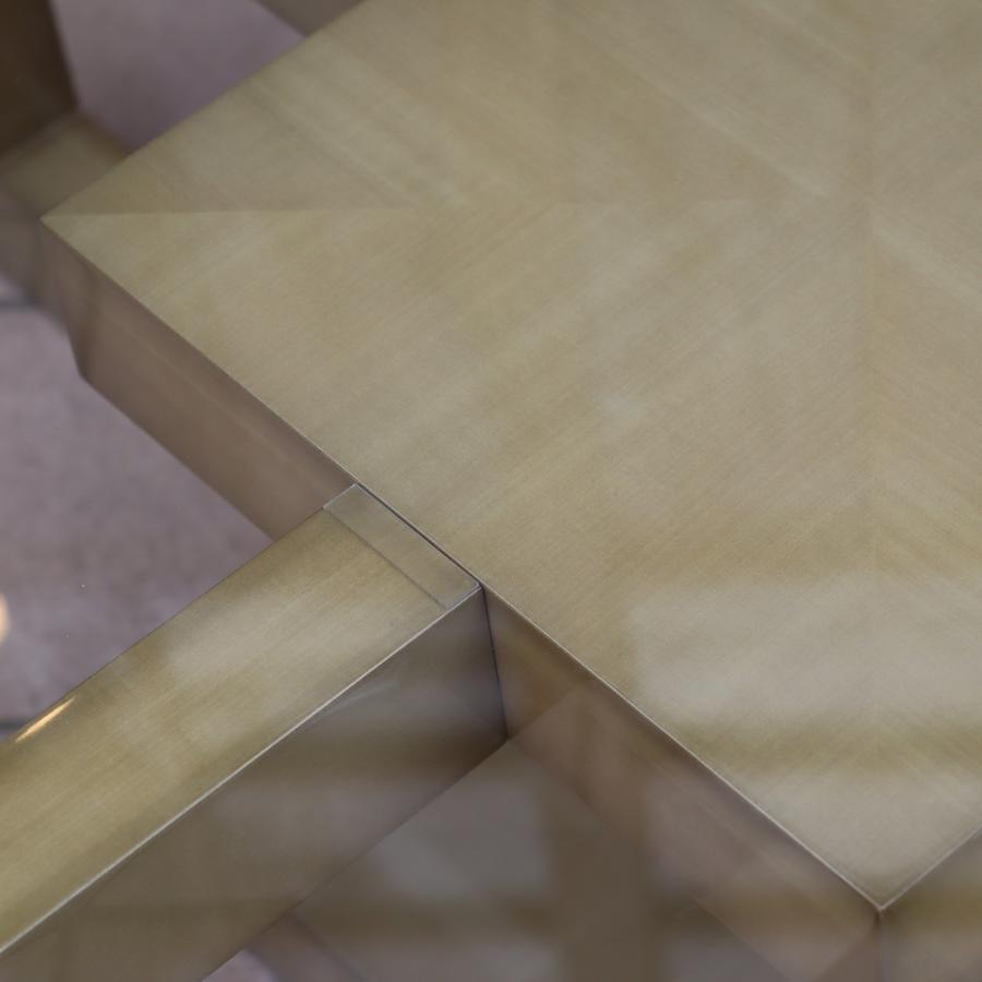 IDC OTSUKA 大塚家具 デコレ ガラス リビングテーブル スクエア