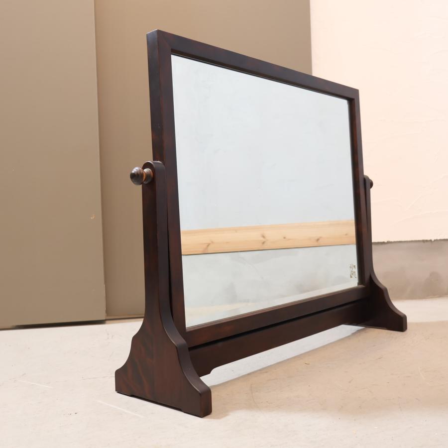 北海道民芸家具 ミラー 鏡 姿見 全身鏡 樺材 無垢材 和家具 北海道民芸