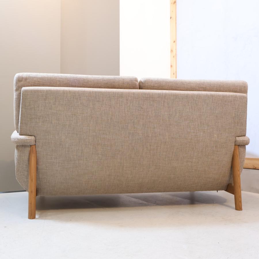 karimoku カリモク家具 UU25 オーク材 2人掛けソファー ファブリック